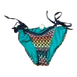Vintage y2k Crochet Sunset Rainbow Hippie Boho Bikini Bottoms